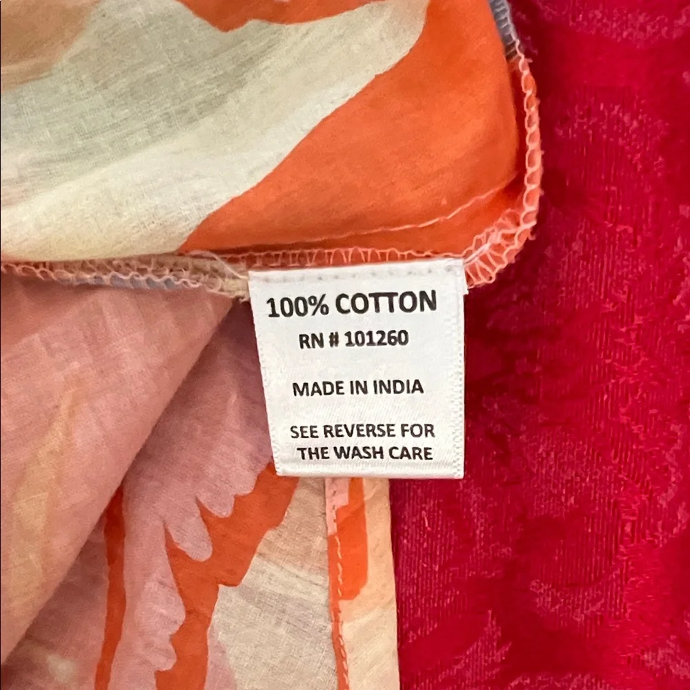 True Destinations Tropical Print Button Down Shirt XS Beach Cover Up - Picture 8 of 9